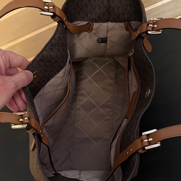 Michael Kors Signature Brown Tote - Picture 5 of 12